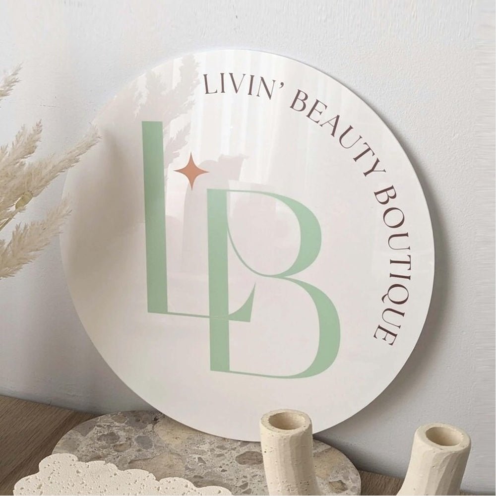 Beauty Boutique Acrylic Business Logo Sign - Shineneon