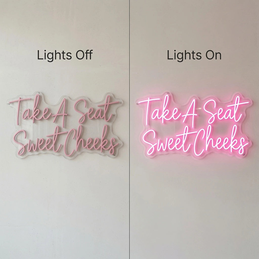 Beauty Business LED Neon Sign - 06 Day Night Comparison