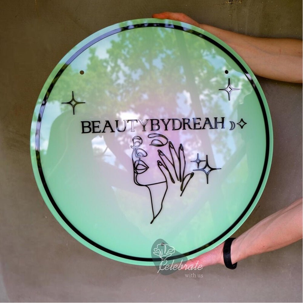Beauty Bydreah Acrylic Business Logo Sign - Shineneon
