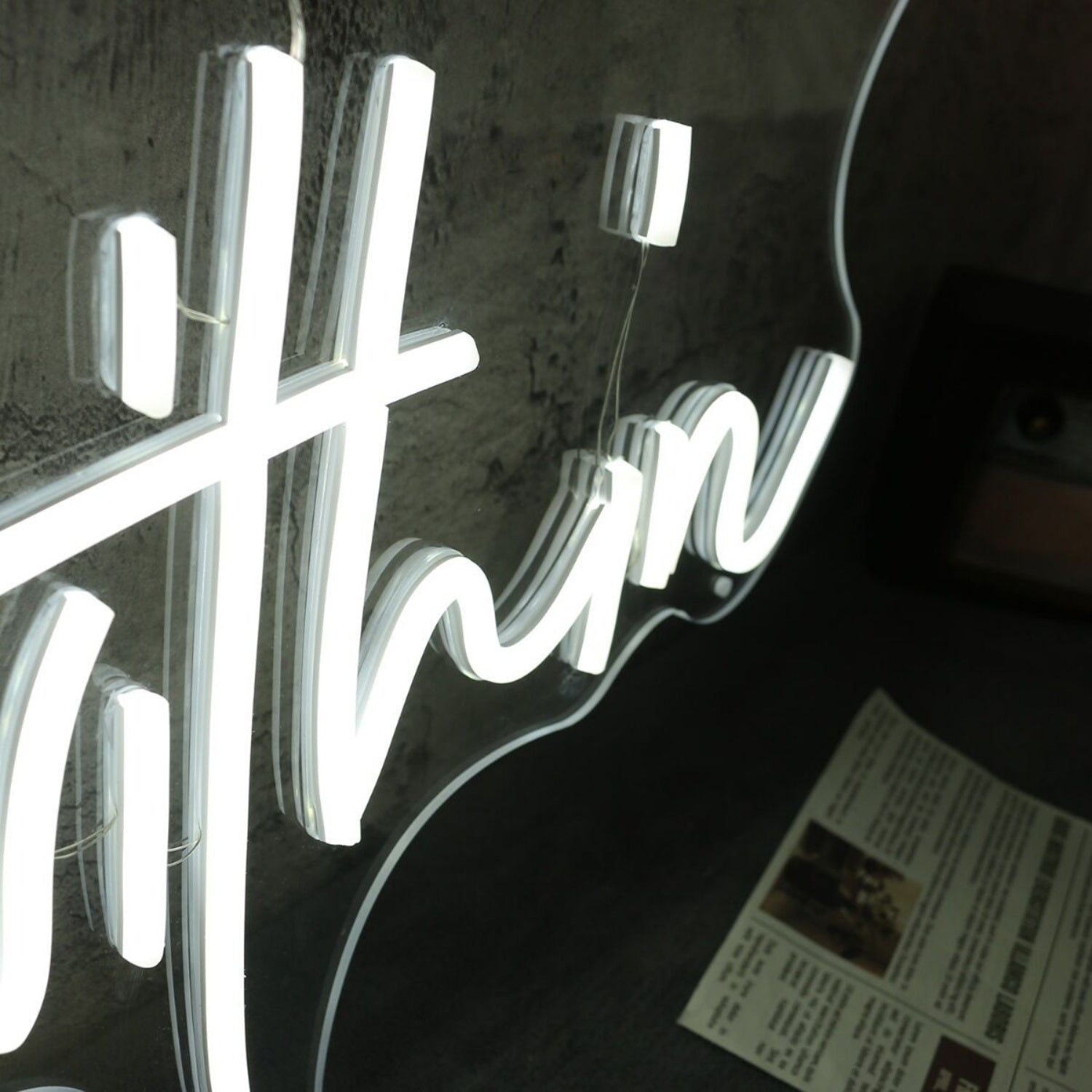 Beauty Come From Within White Led Neon Sign - Shineneon