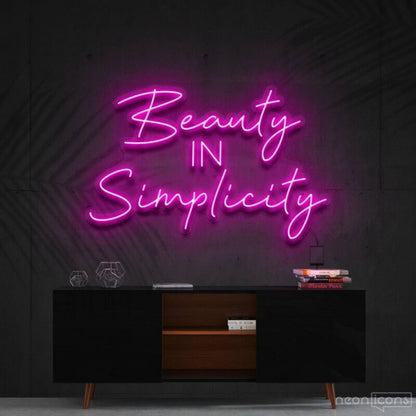 Beauty In Simplicity Led Neon Sign Felegant And Minimalistic Decor - Shineneon