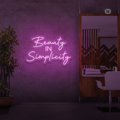 Beauty In Simplicity Led Neon Signs - Shineneon