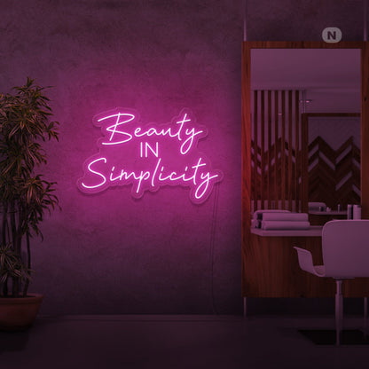 Beauty In Simplicity Led Neon Signs - Shineneon