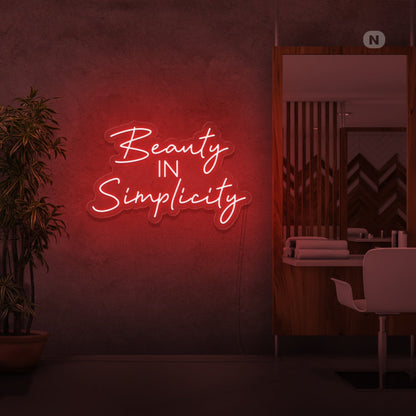 Beauty In Simplicity Led Neon Signs - Shineneon