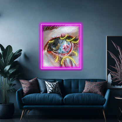 Beauty In The Eye Artwork Led Neon Sign - Shineneon