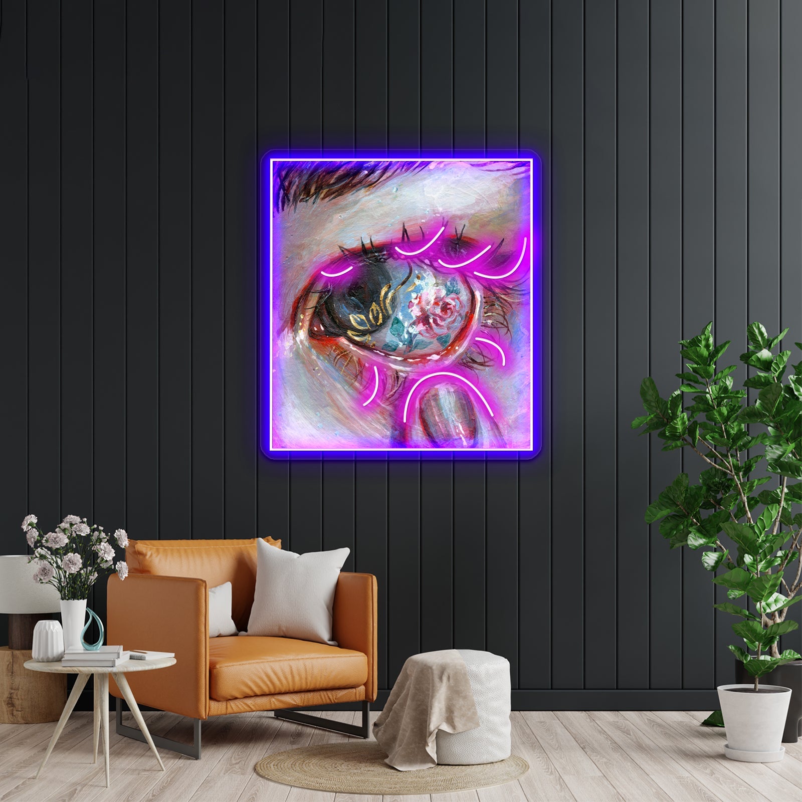 Beauty In The Eye Artwork Led Neon Sign - Shineneon