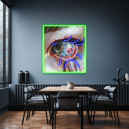 Beauty In The Eye Artwork Led Neon Sign