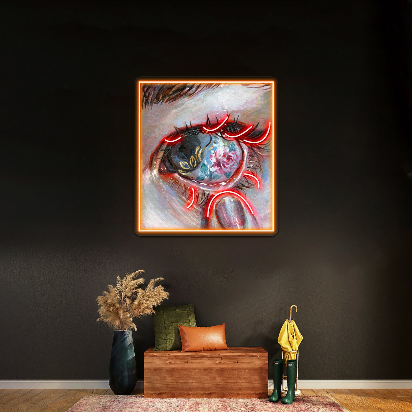 Beauty In The Eye Artwork Led Neon Sign