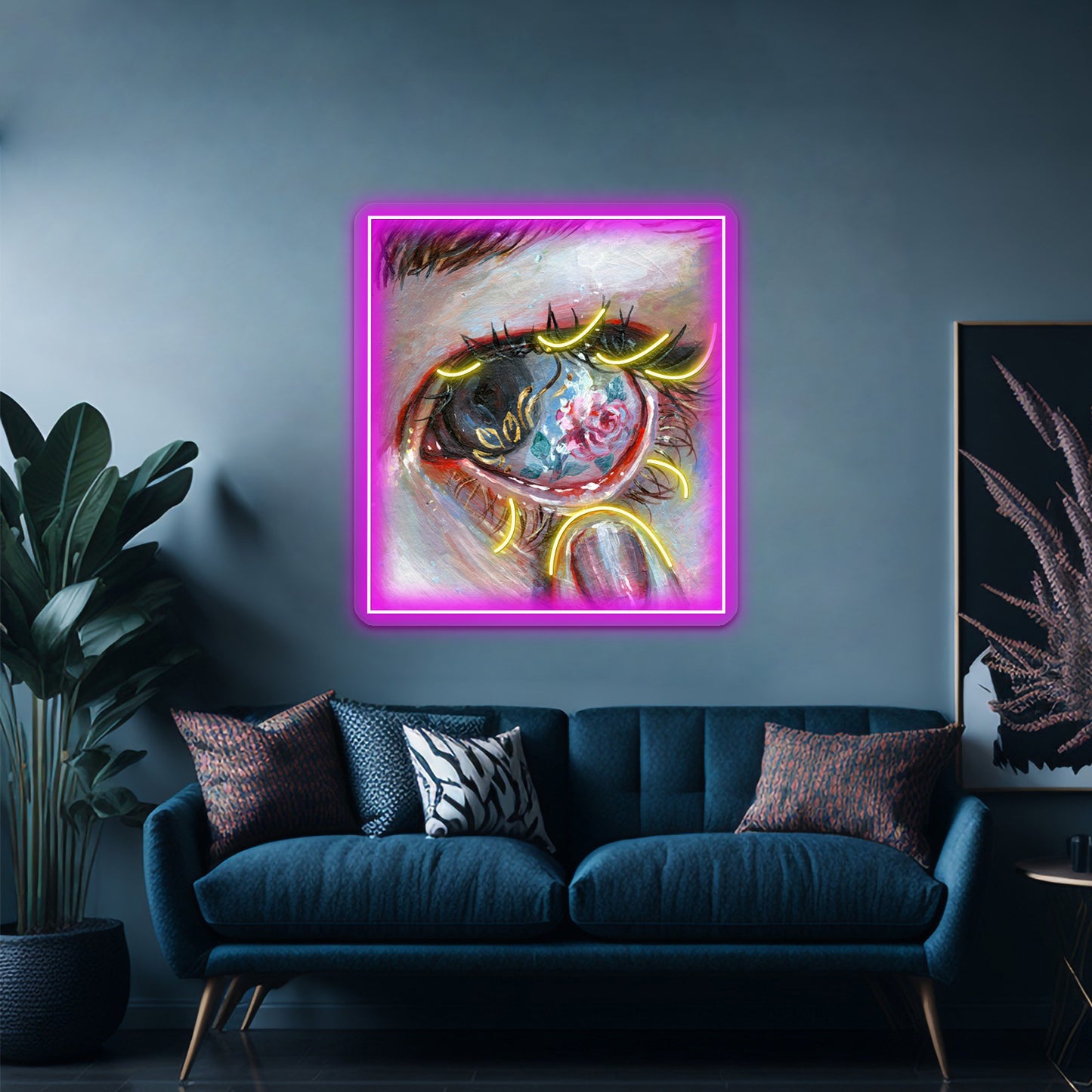 Beauty In The Eye Artwork Led Neon Sign