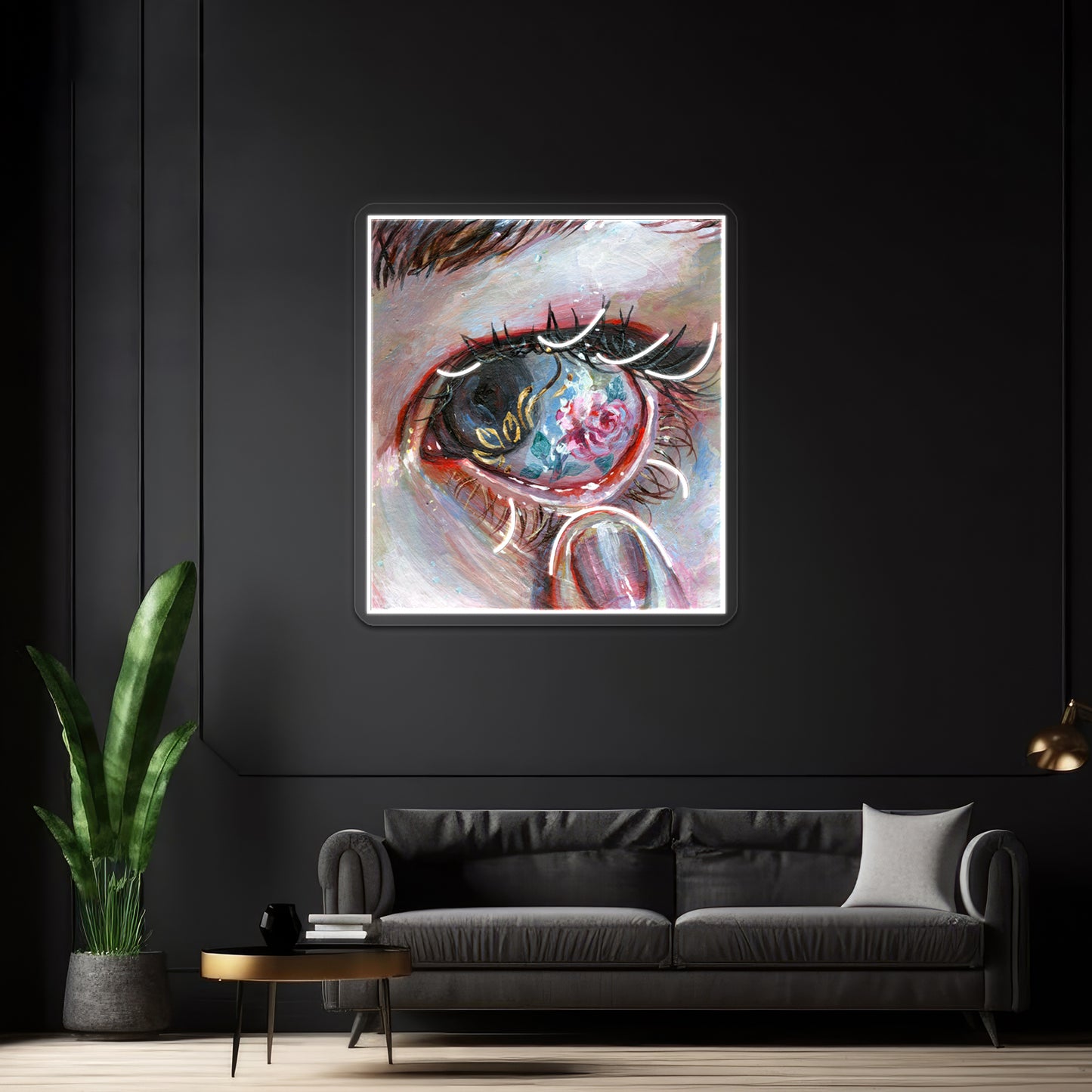 Beauty In The Eye Artwork Led Neon Sign