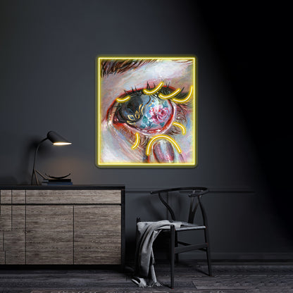 Beauty In The Eye Artwork Led Neon Sign