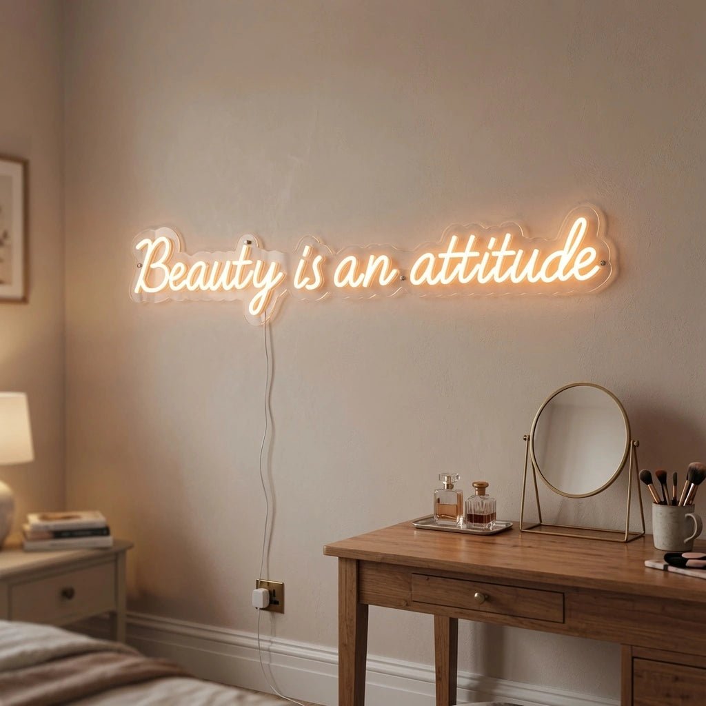 Beauty Is An Attitude LED Neon Sign - Shineneon