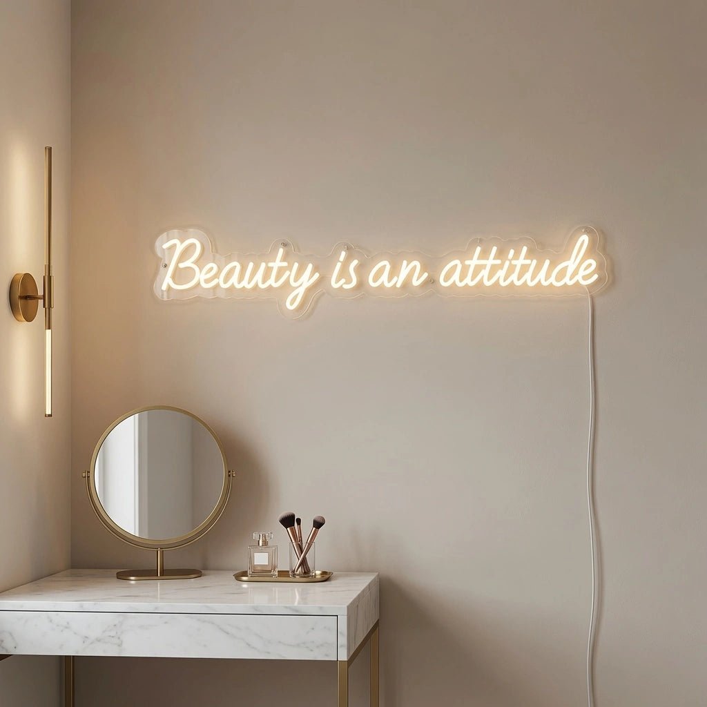 Beauty Is An Attitude LED Neon Sign - Shineneon