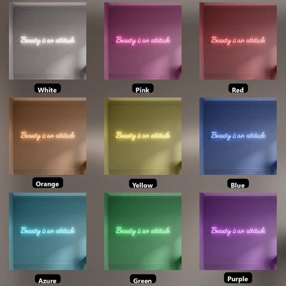 Beauty Is An Attitude LED Neon Sign - Shineneon