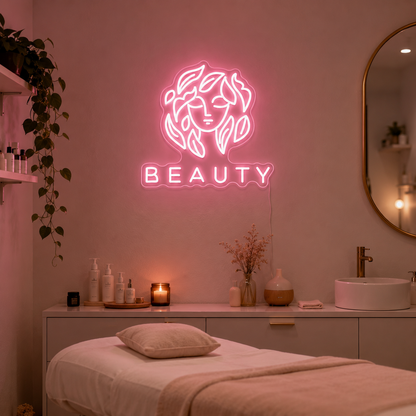 Beauty LED Neon Sign Wall Neon Sign - 03 Real Lifestyle Scene