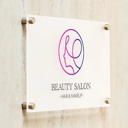 Beauty Salon Acrylic Business Logo Sign - Shineneon