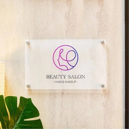 Beauty Salon Acrylic Business Logo Sign - Shineneon