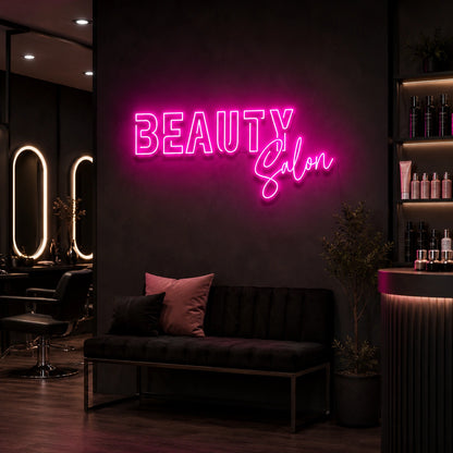 Beauty Salon LED Neon Sign - 03 Real Lifestyle Scene