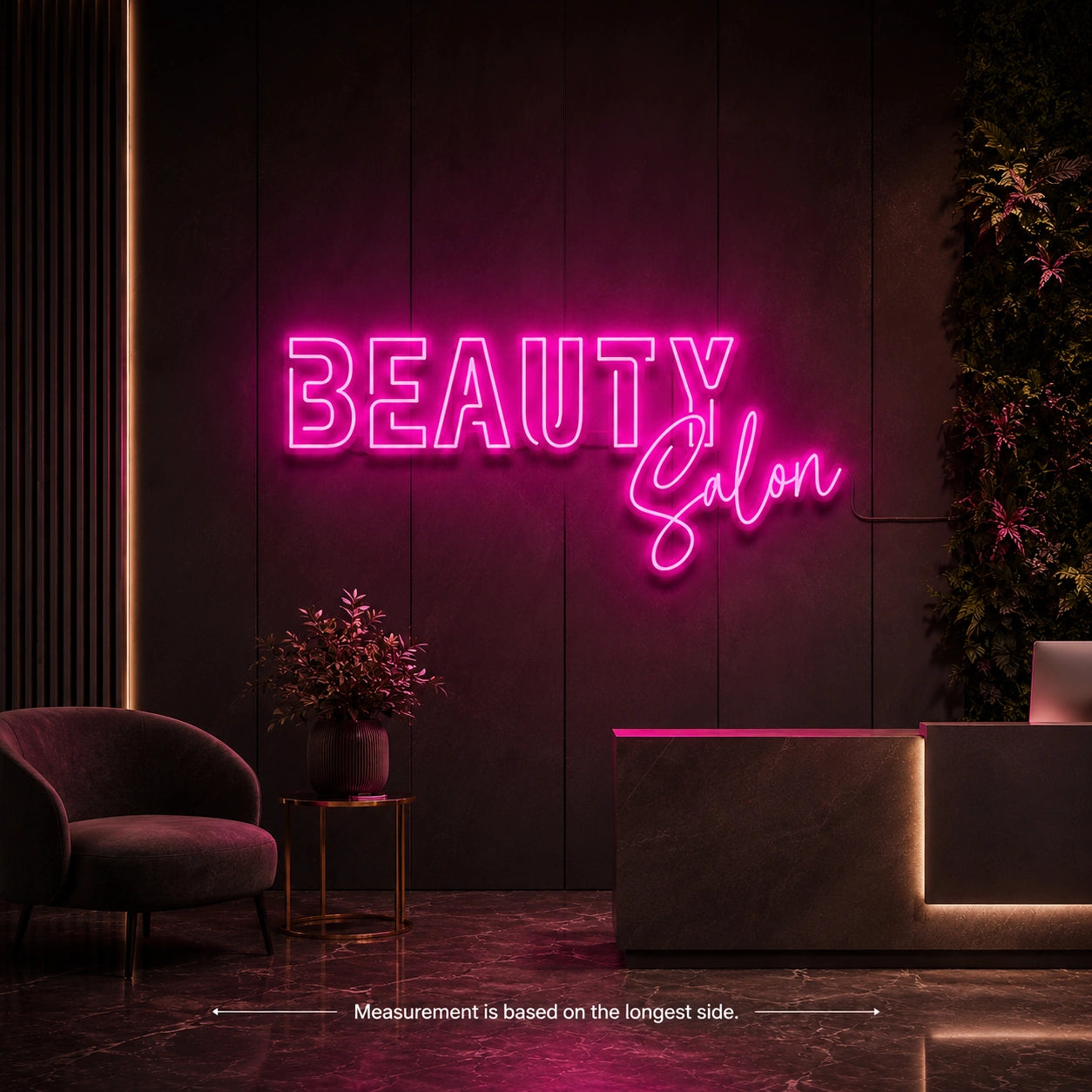 Beauty Salon LED Neon Sign - 04 Size Image
