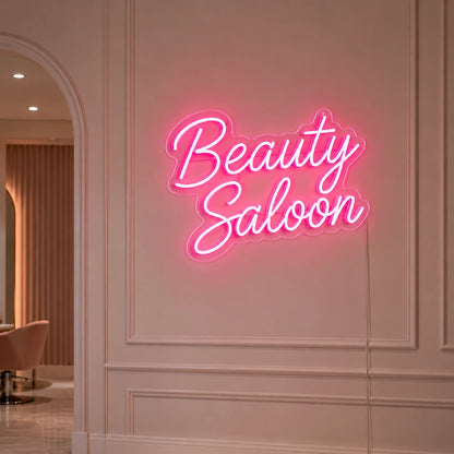 Beauty Saloon LED Neon Sign - 03 Real Lifestyle Scene