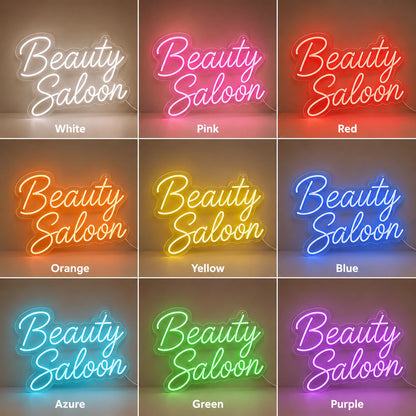 Beauty Saloon LED Neon Sign - 05 Color Grid
