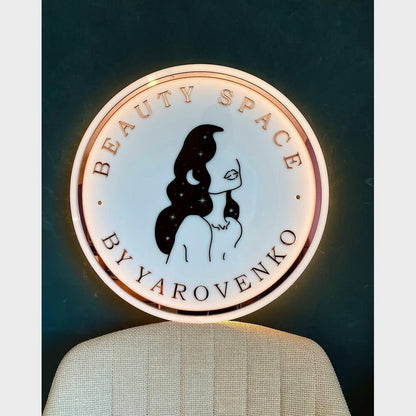 Beauty Space Acrylic Business Logo Sign - Shineneon