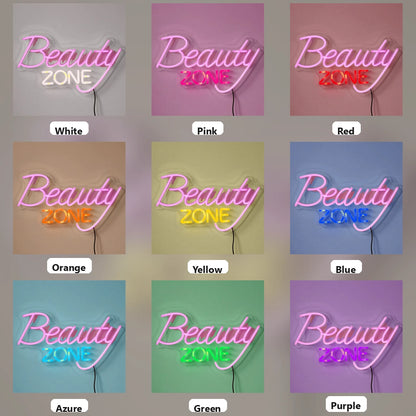Beauty Zone LED Neon Sign - 05 Color Grid