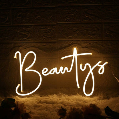 Beautys Yellow Led Neon Sign - Shineneon
