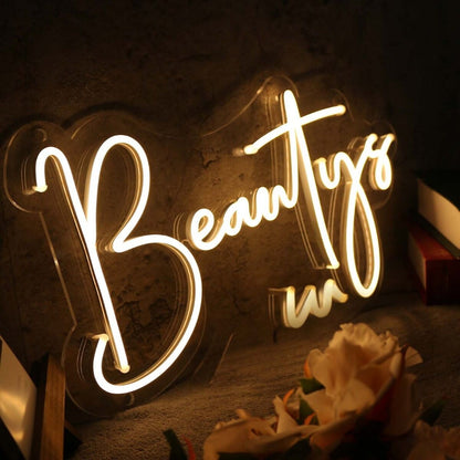 Beautys Yellow Led Neon Sign - Shineneon