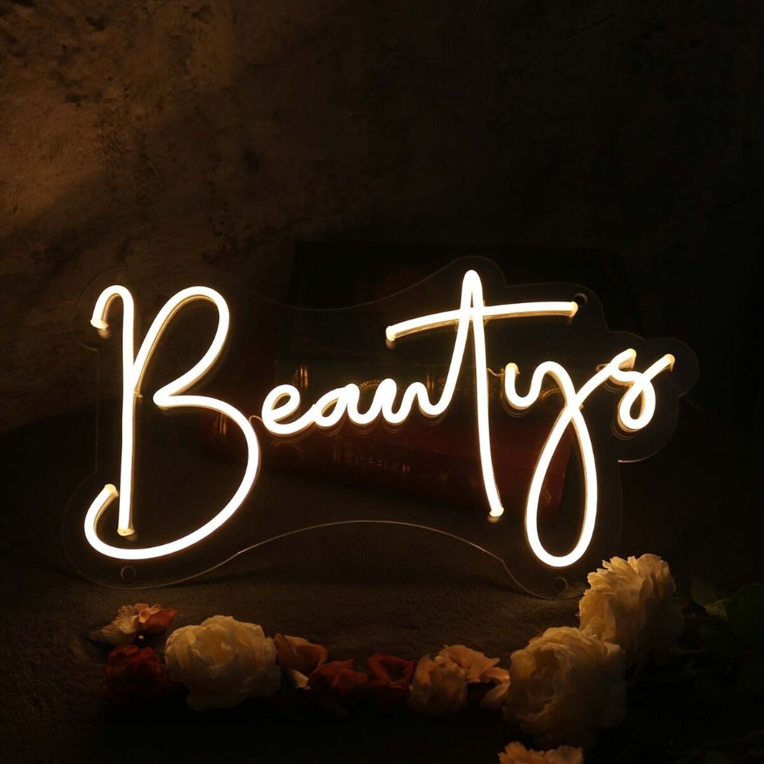 Beautys Yellow Led Neon Sign Wall Art | Shineneon