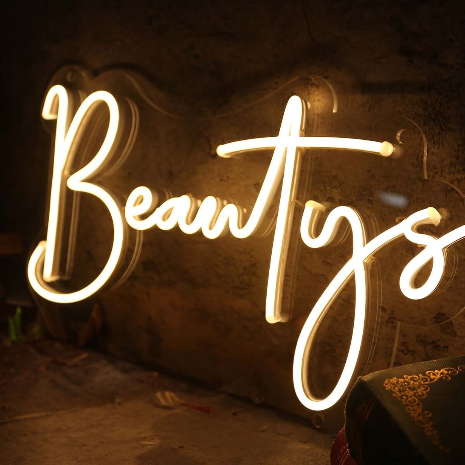 Beautys Yellow Led Neon Sign Wall Art | Shineneon