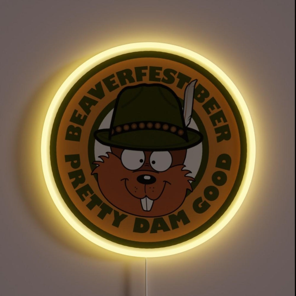 Beaverfest Beer Rgb Led Neon Sign - Custom LED neon sign front view