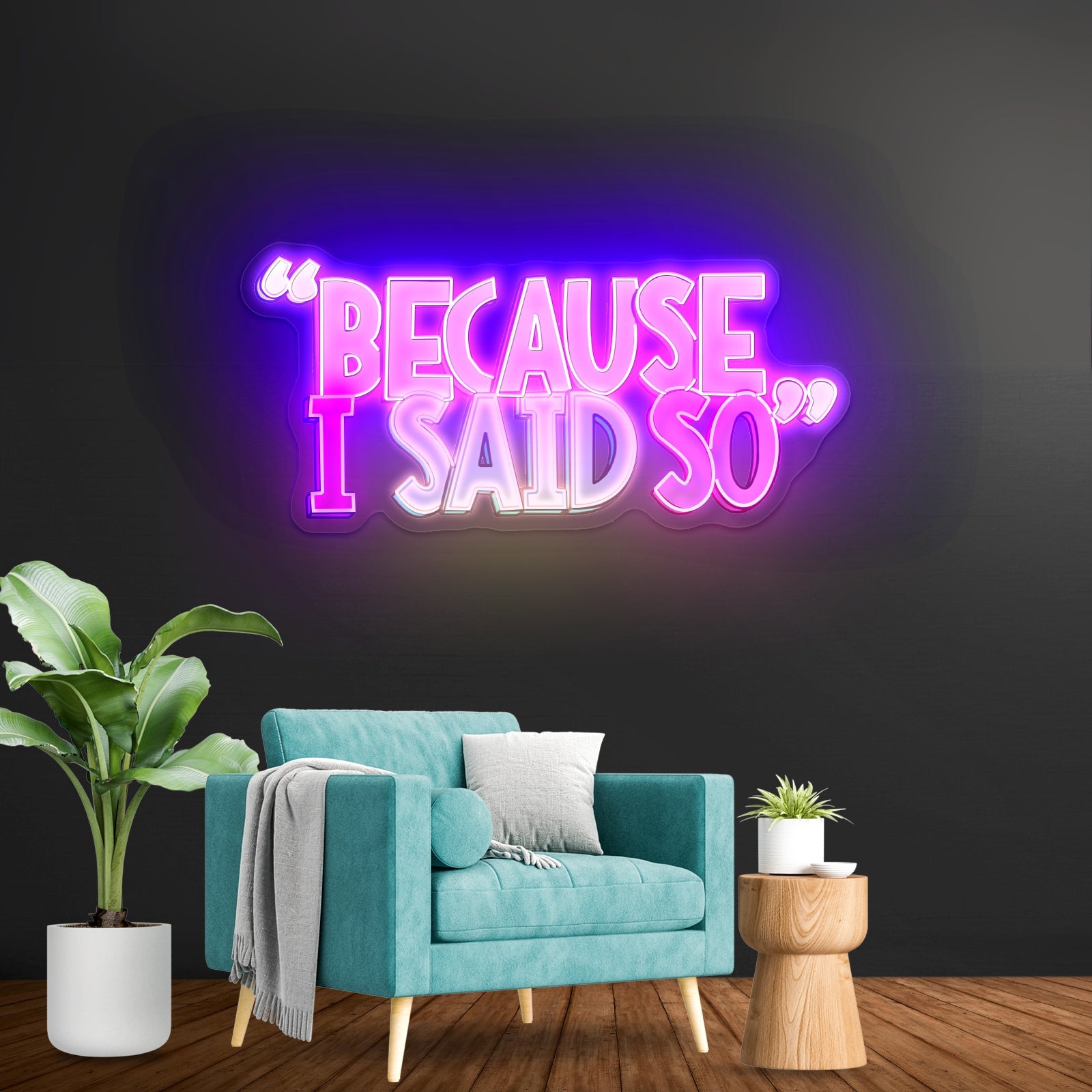 Because I Said So Multicolor Neon Signs For Sale - Shineneon