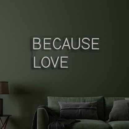 Because Love Neon Echoes Of Affection | Shineneon