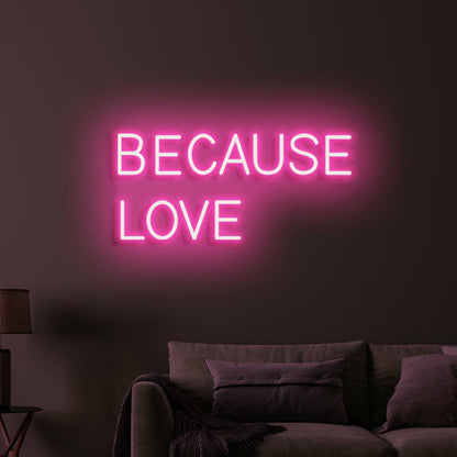 Because Love Neon Echoes Of Affection | Shineneon