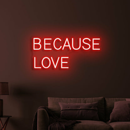 Because Love Neon Echoes Of Affection | Shineneon