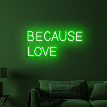 Because Love Neon Echoes Of Affection | Shineneon