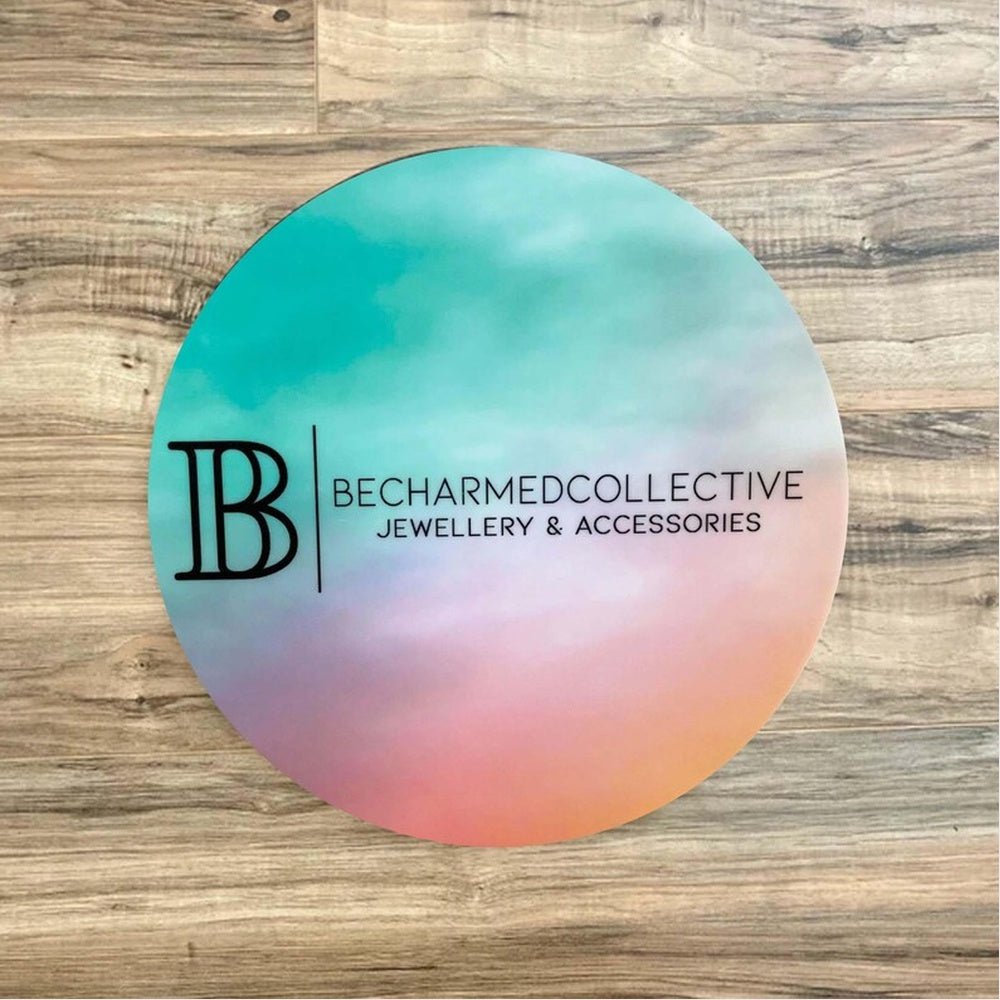 Becharmed Jewellery Acrylic Business Logo Sign - Shineneon