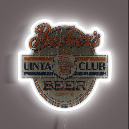Beckersuinta Club Beer 1917 Rgb Led Neon Sign - Custom LED neon sign front view