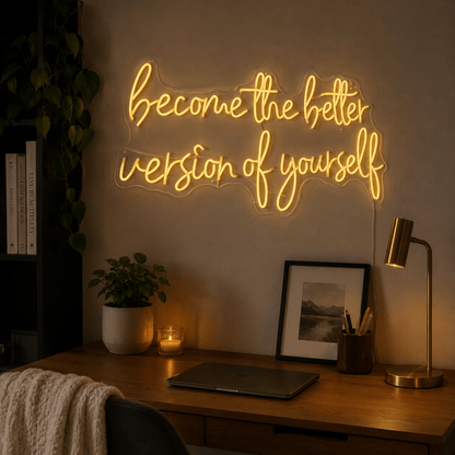 Become The Better Version Of Yourself LED Neon Sign - Shineneon