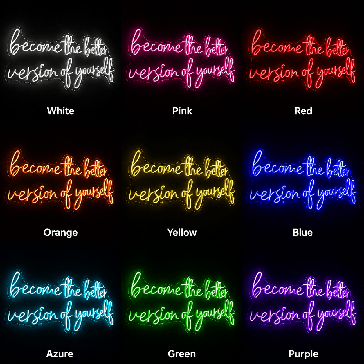 Become The Better Version Of Yourself LED Neon Sign Wall Neon Sign - Shineneon