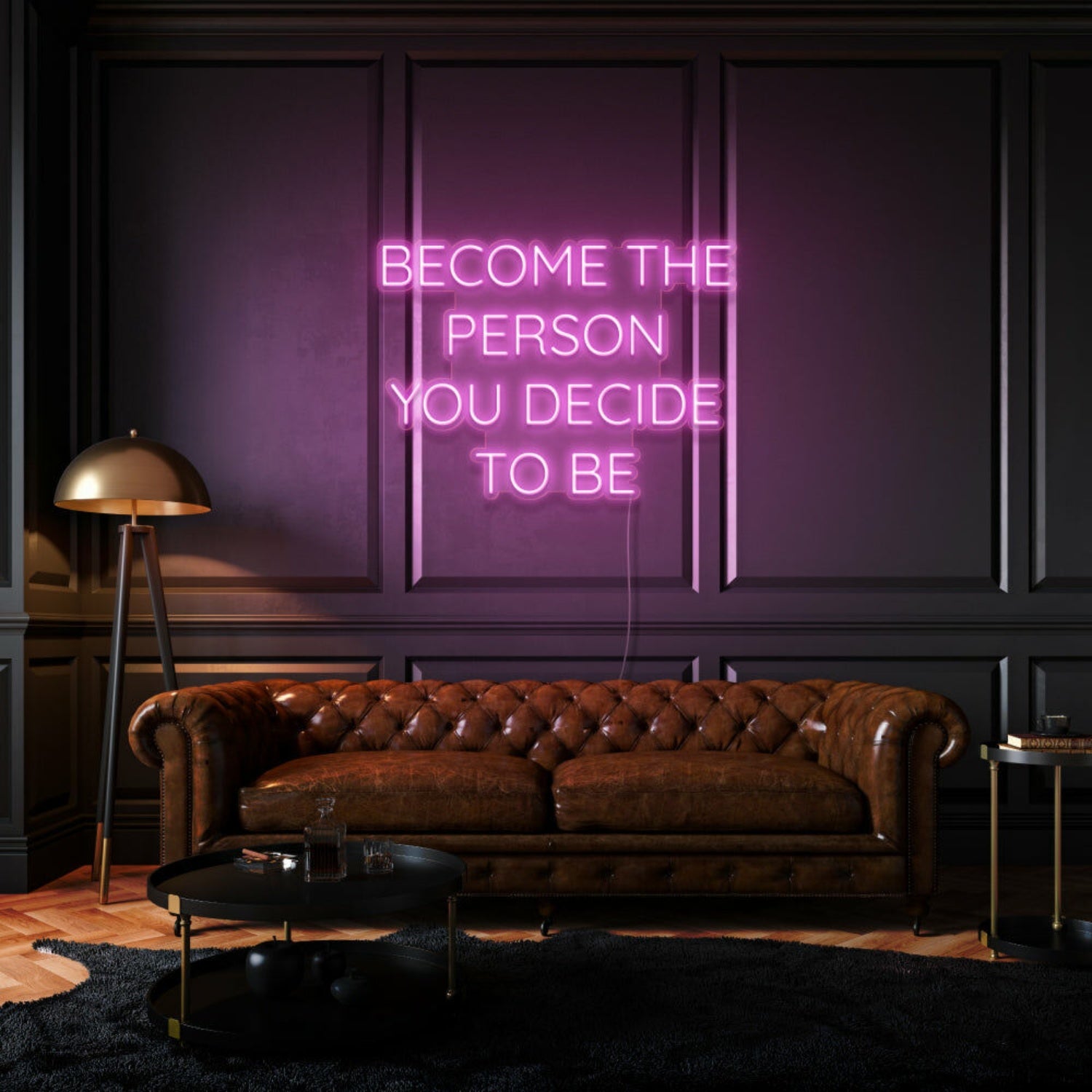 Become The Person You Decide To Be Led Neon Sign | Shineneon
