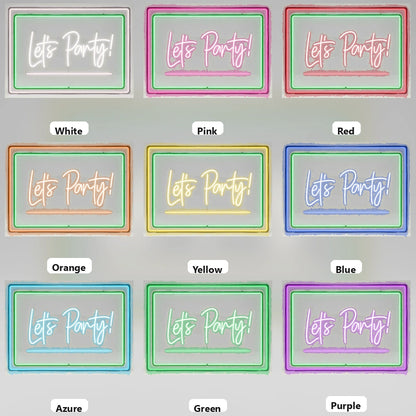 Bed All LED Neon Sign - 05 Color Grid