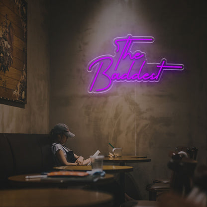 Bedroom Office Or Gaming Space With The Baddest Led Neon Sign | Shineneon