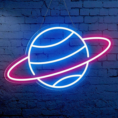 Bedroom Party Whimsical Planet Cute Space Led Neon Sign - Shineneon