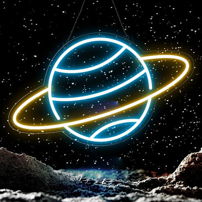 Bedroom Party Whimsical Planet Cute Space Led Neon Sign - Shineneon