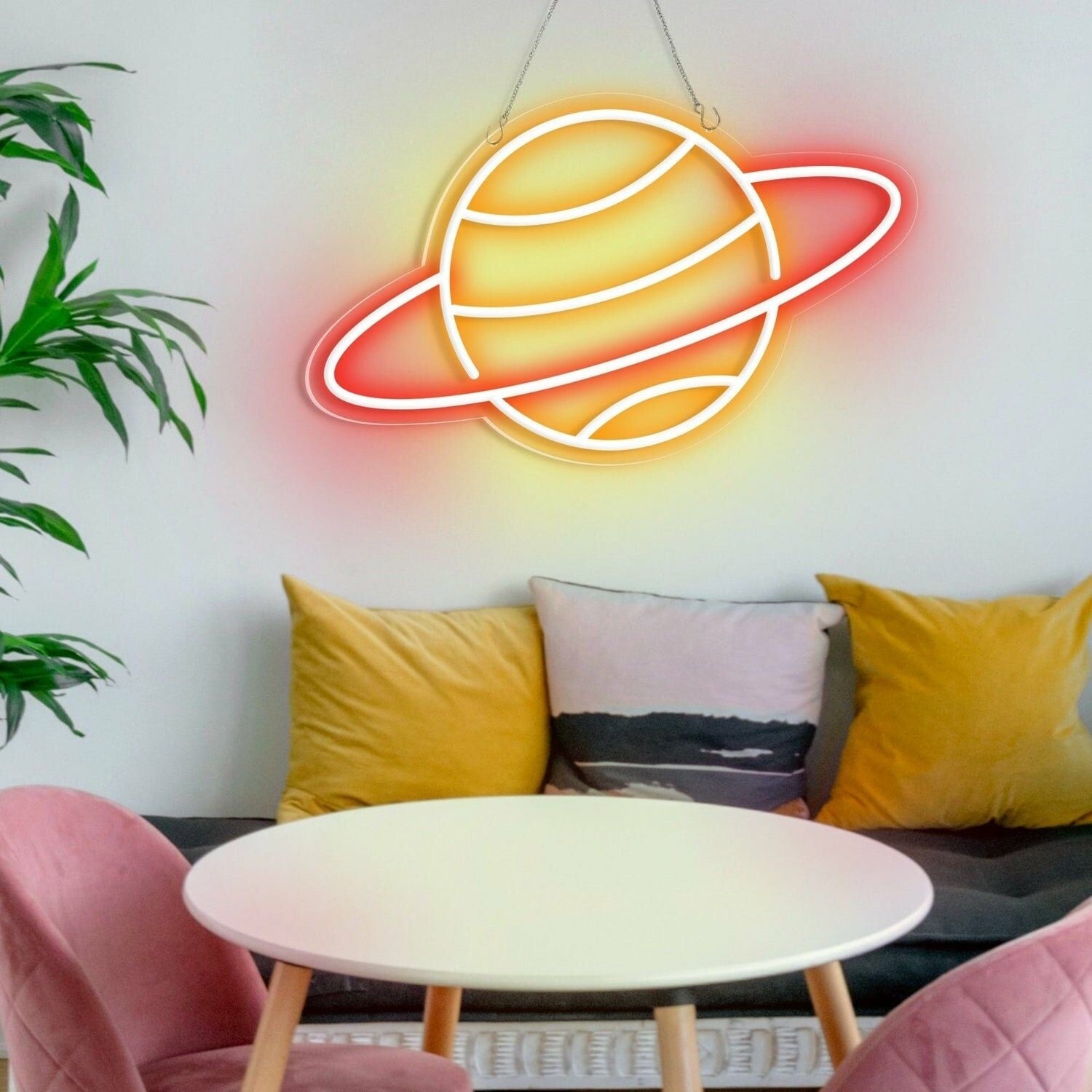 Bedroom Party Whimsical Planet Cute Space Led Neon Sign - Shineneon