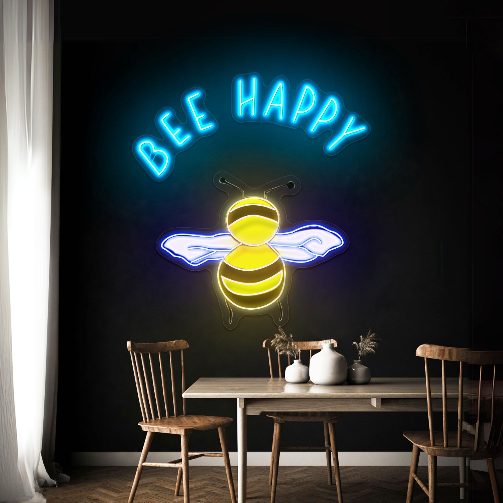 Bee Kind Cute Neon Signs For Kids Bedroom