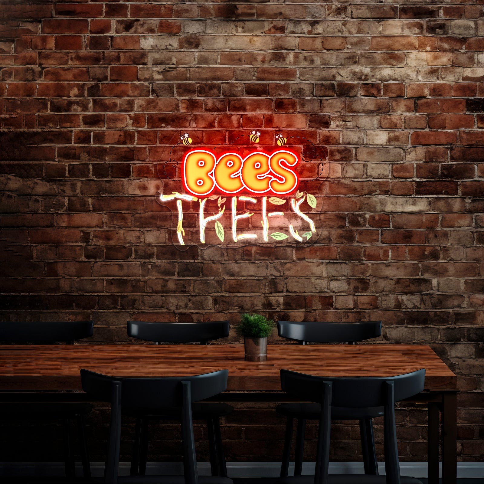 Bee Kind Cute Neon Signs For Kids Bedroom