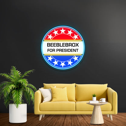 Beeblebrox For President Artwork Led Neon Sign